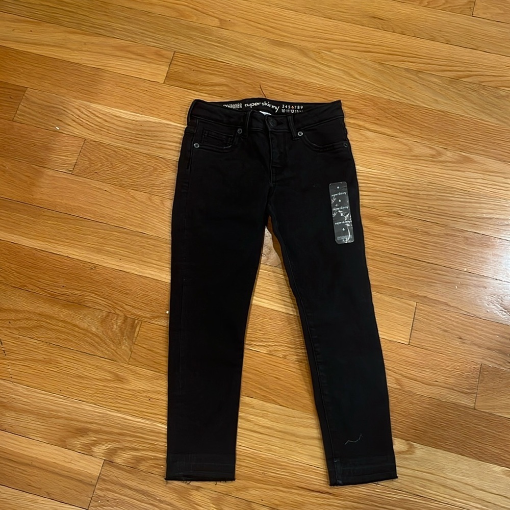Nwt  Gymboree girls Super skinny black jeans size 6.